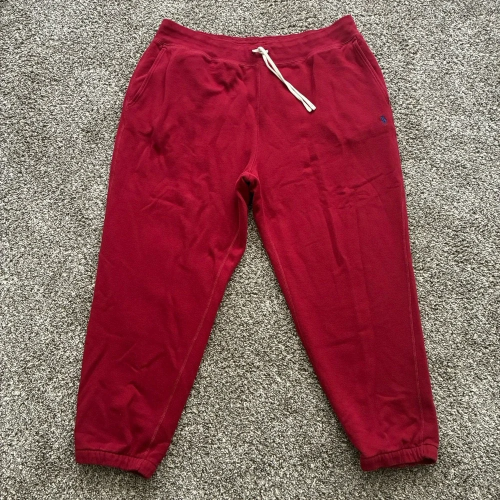 Polo Ralph Lauren Men's 2XLT Red Sweatpants Big & Tall Joggers